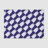 Blue Snowflake Basketball Jersey Tissuepapier (Voorkant)