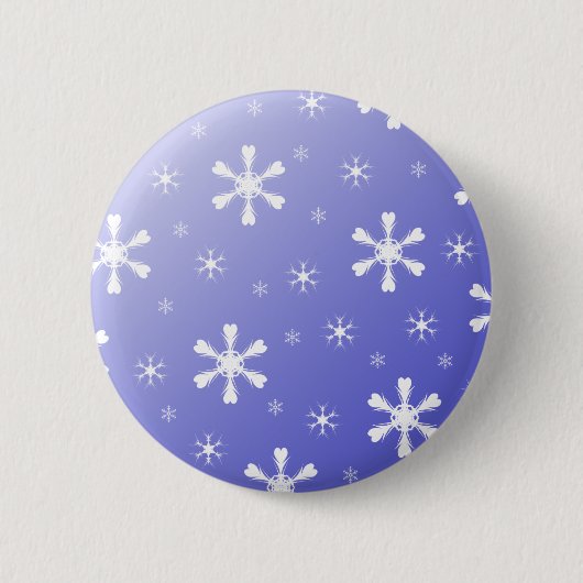 Blue Snowflake Button (Voorkant)