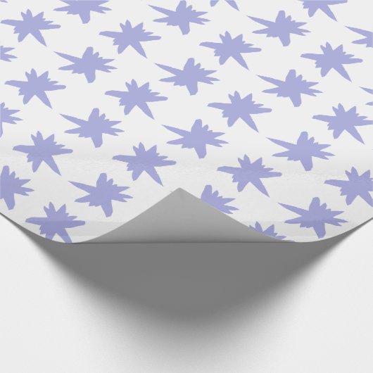 Blue Snowflake Cadeaupapier (Hoek)