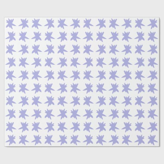 Blue Snowflake Cadeaupapier (Vlak)