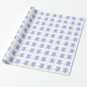 Blue Snowflake Cadeaupapier (Uitgerold)
