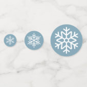 Blue Snowflake Confetti (Voorkanten)