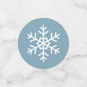 Blue Snowflake Confetti (Kleine voorkant)