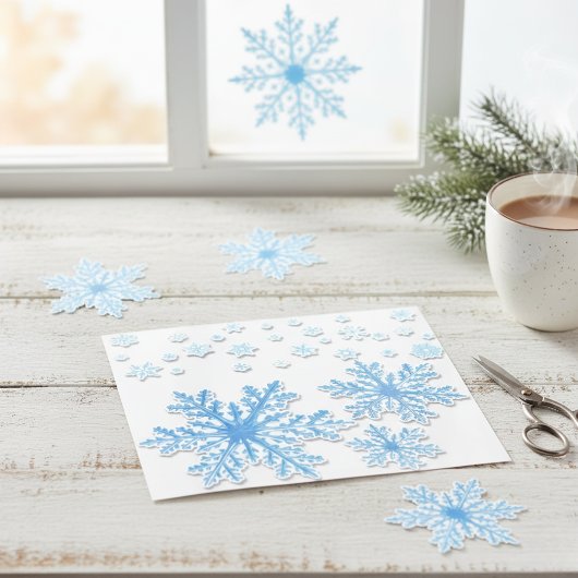 Blue Snowflake Craft Vinyl Sticker