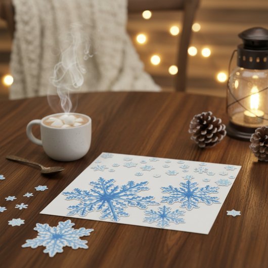 Blue Snowflake Craft Vinyl Sticker