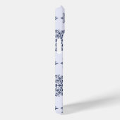 Blue Snowflake Damask Patroon Case-Mate iPhone Case (Achterkant / Rechts)