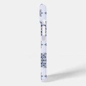 Blue Snowflake Damask Patroon Case-Mate iPhone Case (Achterkant / Links)