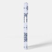 Blue Snowflake Damask Patroon Case-Mate iPhone Case (Achterkant / Rechts)