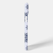 Blue Snowflake Damask Patroon Case-Mate iPhone Case (Achterkant / Rechts)