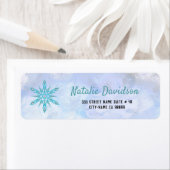 Blue Snowflake Etiket (Insitu)