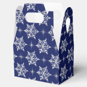 Blue Snowflake Favor Box Bedankdoosjes (Geopend)