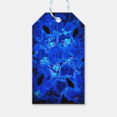 Blue Snowflake Gift Label Cadeaulabel (Achterkant)