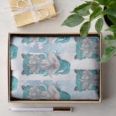 Blue Snowflake Gnome Tissuepapier (Geschenk)