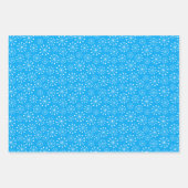 Blue Snowflake Inpakpapier Vel (Voorkant)
