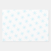 Blue Snowflake Inpakpapier Vel (Voorkant 2)