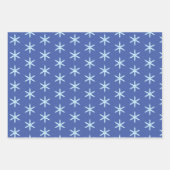 Blue Snowflake Inpakpapier Vel (Voorkant)