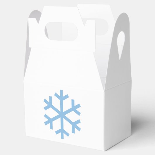 Blue Snowflake-kerstbox Bedankdoosjes (Geopend)