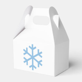 Blue Snowflake-kerstbox Bedankdoosjes