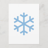 Blue Snowflake-kerstBriefkaart Briefkaart (Voorkant)
