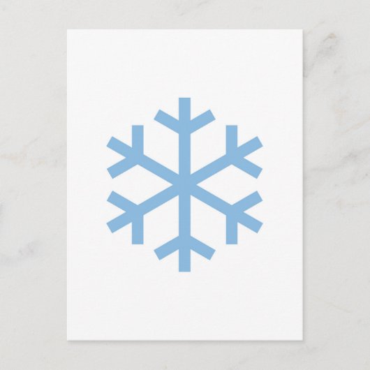 Blue Snowflake-kerstBriefkaart Briefkaart (Voorkant)