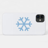 Blue Snowflake kerstiPhone 11 Hoesje (Achterkant (horizontaal))