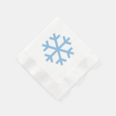 Blue Snowflake Kerstmis Napkin Servet (Hoek)