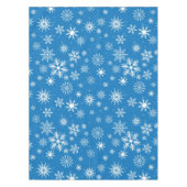 Blue Snowflake-kerstontwerp Tafelkleed (Voorkant)