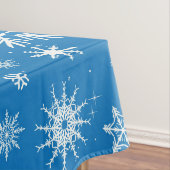 Blue Snowflake-kerstontwerp Tafelkleed (Voorbeeld)