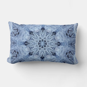 Blue Snowflake Kussen