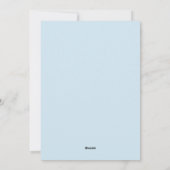 Blue Snowflake Lijst Holiday Foto Feestdagenkaart (Achterkant)