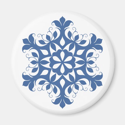 Blue Snowflake Magnet (Voorkant)