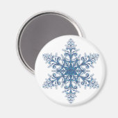 Blue Snowflake Magnet (Voorkant / Achterkant)