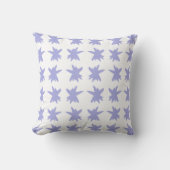 Blue Snowflake Multiples Kussen (Voorkant)