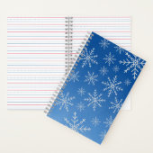 Blue Snowflake Notebook – Winter Aesthetic Journal Notitieboek (Binnen)