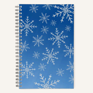 Blue Snowflake Notebook – Winter Aesthetic Journal Notitieboek