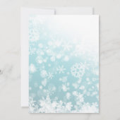 Blue Snowflake ONEderful Time of Year Birthday Kaart (Achterkant)