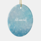 Blue Snowflake Ornament - Add Your Name (Rechts)