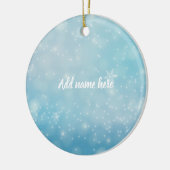 Blue Snowflake Ornament - Add Your Name (Links)