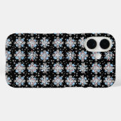 Blue Snowflake Pattern Case-Mate iPhone Case (Achterkant (horizontaal))