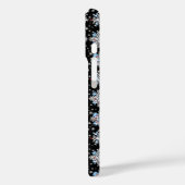 Blue Snowflake Pattern Case-Mate iPhone Case (Achterkant / Links)