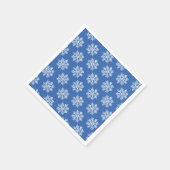Blue Snowflake Pattern Kerstvakantie Servet (Hoek)