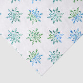 Blue Snowflake Patterned Tissuepapier (Detail)