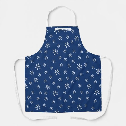 Blue Snowflake Personalized Schort (Voorkant)