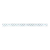 Blue Snowflake Ribbon Satijnen Lint (Voorkant)