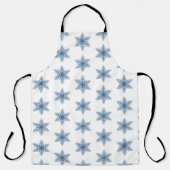 Blue Snowflake Schort (Voorkant)