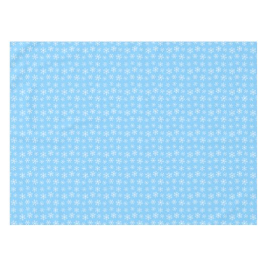 Blue Snowflake Tablecloth Tafelkleed (Voorkant (Horizontaal))