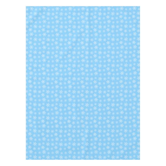 Blue Snowflake Tablecloth Tafelkleed (Voorkant)