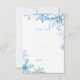 Blue Snowflake Time Capsule Card Kaart