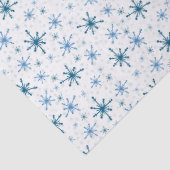 Blue Snowflake Tissue Paper Tissuepapier (Detail)