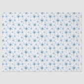 Blue Snowflake Tissue Paper Tissuepapier (Voorkant)